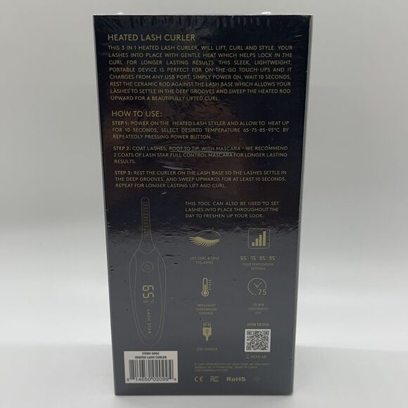 NIB Lash Star Heated Eyelash Curler - Picture 4 of 5